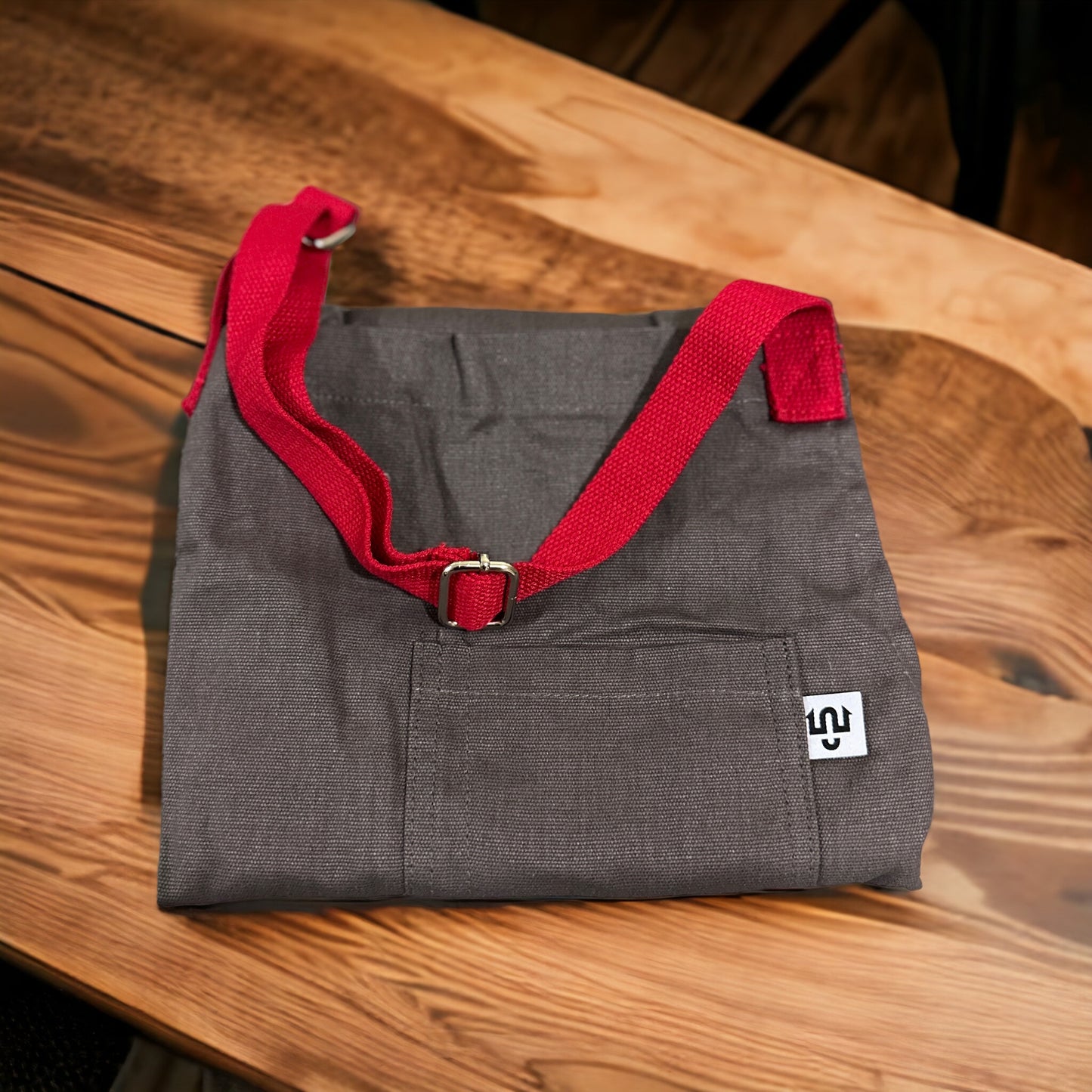 Bib Apron- Gray Storm