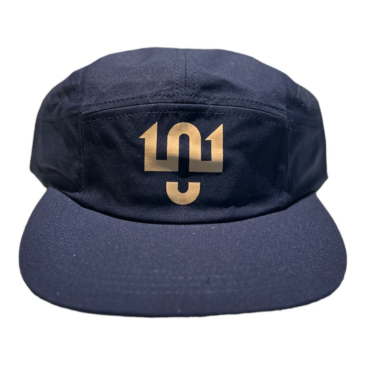 Navy Blue Unstructured 5-panel chef hat